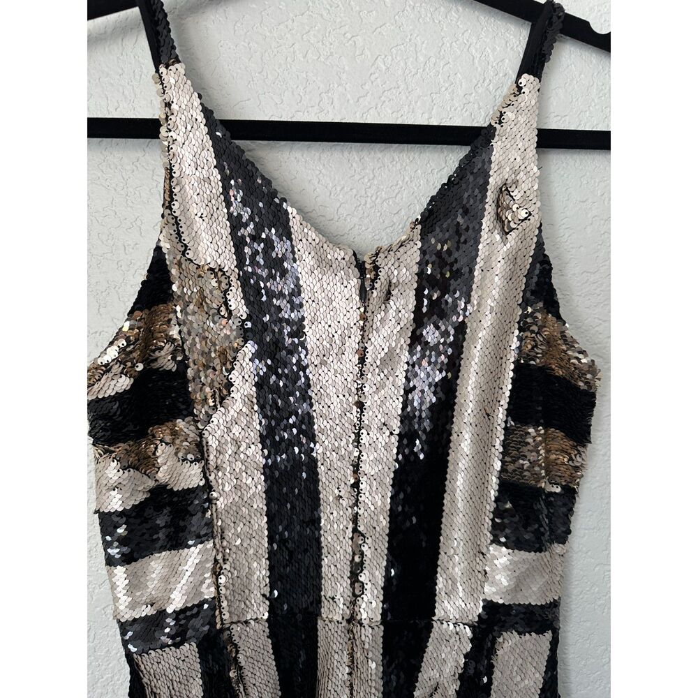 Dress The Population Margo Sleeveless Sequin Stretch Midi Dress Size Small - Picture 4 of 8